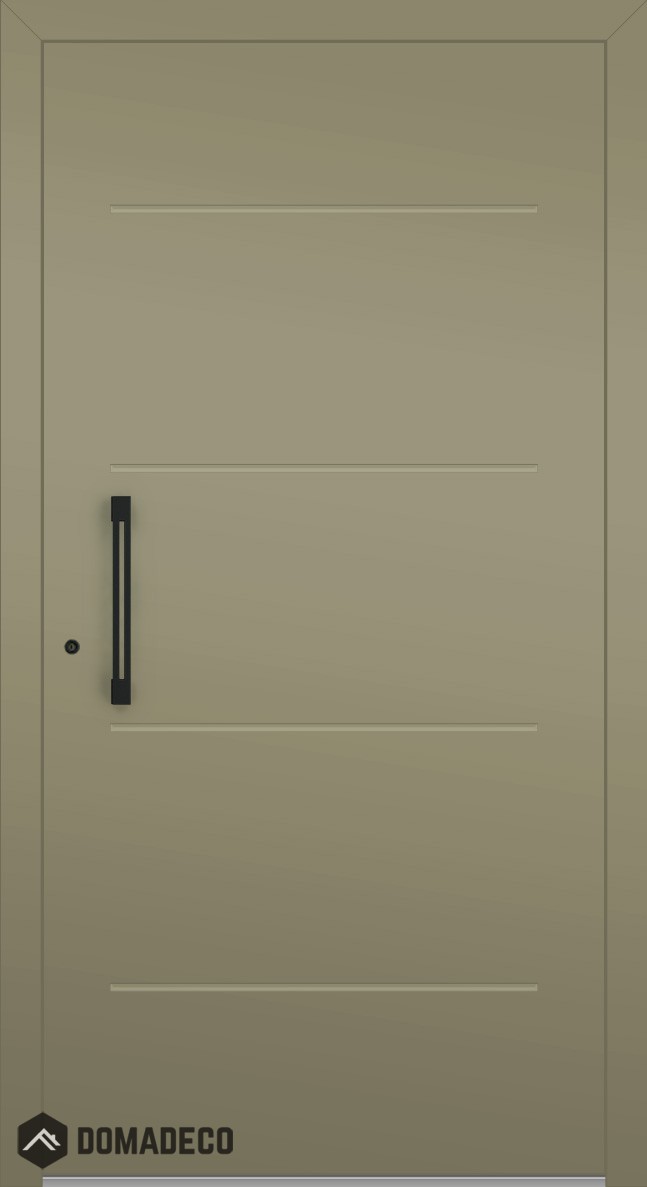 LIM W311 - porte d'entrée de maison moderne en aluminium