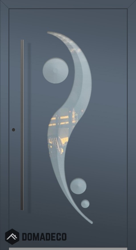 LIM 11E - porte d entrée alu vitrée