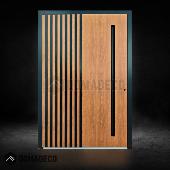 Serrure De Porte Coulissante à Clé – Design Invisible, Alliage De Zinc Noir