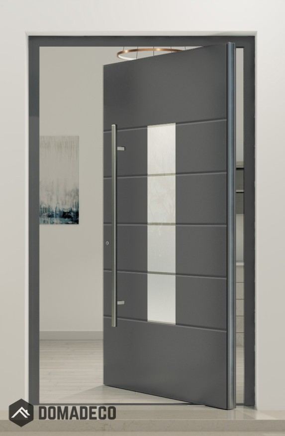 PIVOT AP06 - porte d'entrée pivotante en aluminium robuste
