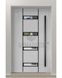 LIM 09E - porte d'entrée moderne simple en aluminium