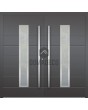 LIM 12C double - porte d'entrée moderne double en aluminium avec verre