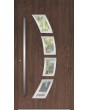 LIM 21A - porte d'entrée en aluminium avec verre