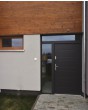 configuration personnalisée - Porte Fargo avec panneaux latéraux gauche et supérieur (vue de l’extérieur)