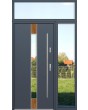 configuration personnalisée - Porte Fargo avec panneaux latéraux droit et supérieur (vue de l'extérieur)