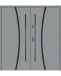 Fargo 40 double – grande porte-fenêtre en acier inoxydable pour entrée