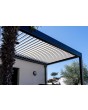 Pergola extérieure murale bioclimatique en aluminium