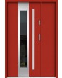Sta Amerigo Uno - porte contemporaine en acier inoxydable avec panneau latéral
