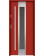 Sta Amerigo - porte contemporaine en acier inoxydable avec vitrage