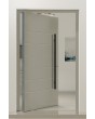 PIVOT AP05 - porte d'entrée pivotante moderne en aluminium avec nervures