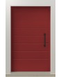 PIVOT AP05 - porte d'entrée pivotante moderne en aluminium avec nervures