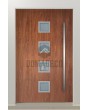 LIM AP08 - porte d'entrée vitrée en aluminium