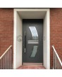 Porte d'entrée haute sécurité en aluminium anthracite