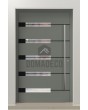 PIVOT AP18A - porte à pivot simple en aluminium