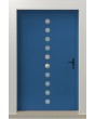 PIVOT Arlekin - grande porte pivotante en aluminium avec dix petits vitrages