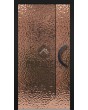 LIM B1 - porte à charnières en aluminium recouverte d'une feuille d'acier inoxydable cuivré