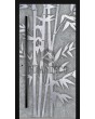 LIM Bamboo - porte d'entrée avec texture de bambou en métal fraisé