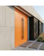Porte double simple en aluminium orange