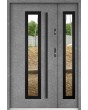 Sta Hevelius Duo Noir - porte exterieur avec panneau latéral