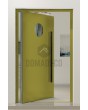 PIVOT Bila - porte pivotante extérieure en aluminium avec vitre circulaire