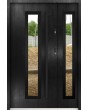 Sta Hevelius Duo Noir - porte exterieur avec panneau latéral