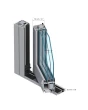 PIVOT SG4 -  Porte pivotante extérieure en aluminium avec vitrage teinté