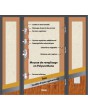 Fargo 25C T - porte simple avec 2 panneaux latéral
