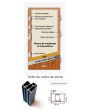 configuration personnalisée - Porte double Fargo avec fenêtre latérale supérieure