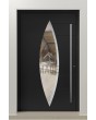 PIVOT C11 - porte pivotante exclusive en aluminium avec verre ovale
