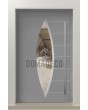 PIVOT C11 - porte pivotante exclusive en aluminium avec verre ovale