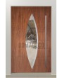 PIVOT C11 - porte pivotante exclusive en aluminium avec verre ovale