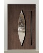 PIVOT C11 - porte pivotante exclusive en aluminium avec verre ovale