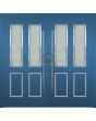 LIM C12 double - porte double contemporaine en aluminium avec vitrage