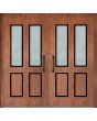 LIM C12 double - porte double contemporaine en aluminium avec vitrage