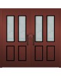 LIM C12 double - porte double contemporaine en aluminium avec vitrage
