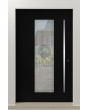 PIVOT C16 - porte pivotante extérieure isolée en aluminium avec fenêtre
