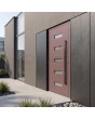 portes en aluminium couleur rose poudré