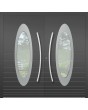 LIM C22 double - portes d'entrée modernes en aluminium avec vitrage ovale