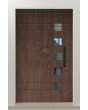 LIM C23 - porte d'entrée moderne sur mesure en aluminium avec vitrage