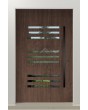 LIM C24 - porte d'entrée moderne en aluminium avec fenêtres horizontales