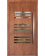 LIM C24 - porte d'entrée moderne en aluminium avec fenêtres horizontales