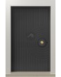LIM C26 - porte d'entrée à charnières en aluminium fraisé