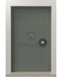 LIM C26 - porte d'entrée à charnières en aluminium fraisé