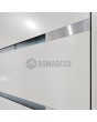LIM c7 double - porte double à charnières en aluminium avec bandes horizontales et verre