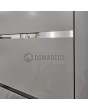 LIM c7 double - porte double à charnières en aluminium avec bandes horizontales et verre