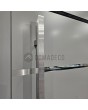 LIM c7 double - porte double à charnières en aluminium avec bandes horizontales et verre