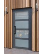 LIM C9 - porte d'entrée en verre en aluminium