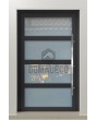 PIVOT C9 - porte pivotante en aluminium vitrée