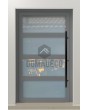 PIVOT C9 - porte pivotante en aluminium vitrée