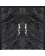 LIM Calacatta double - double porte en aluminium recouverte de quartz fritté Calacatta Black